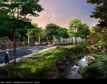 效果圖 天空下的綠樹(shù)溪流和道路psd素材免費(fèi)下載 編號(hào)2061289 紅動(dòng)網(wǎng)